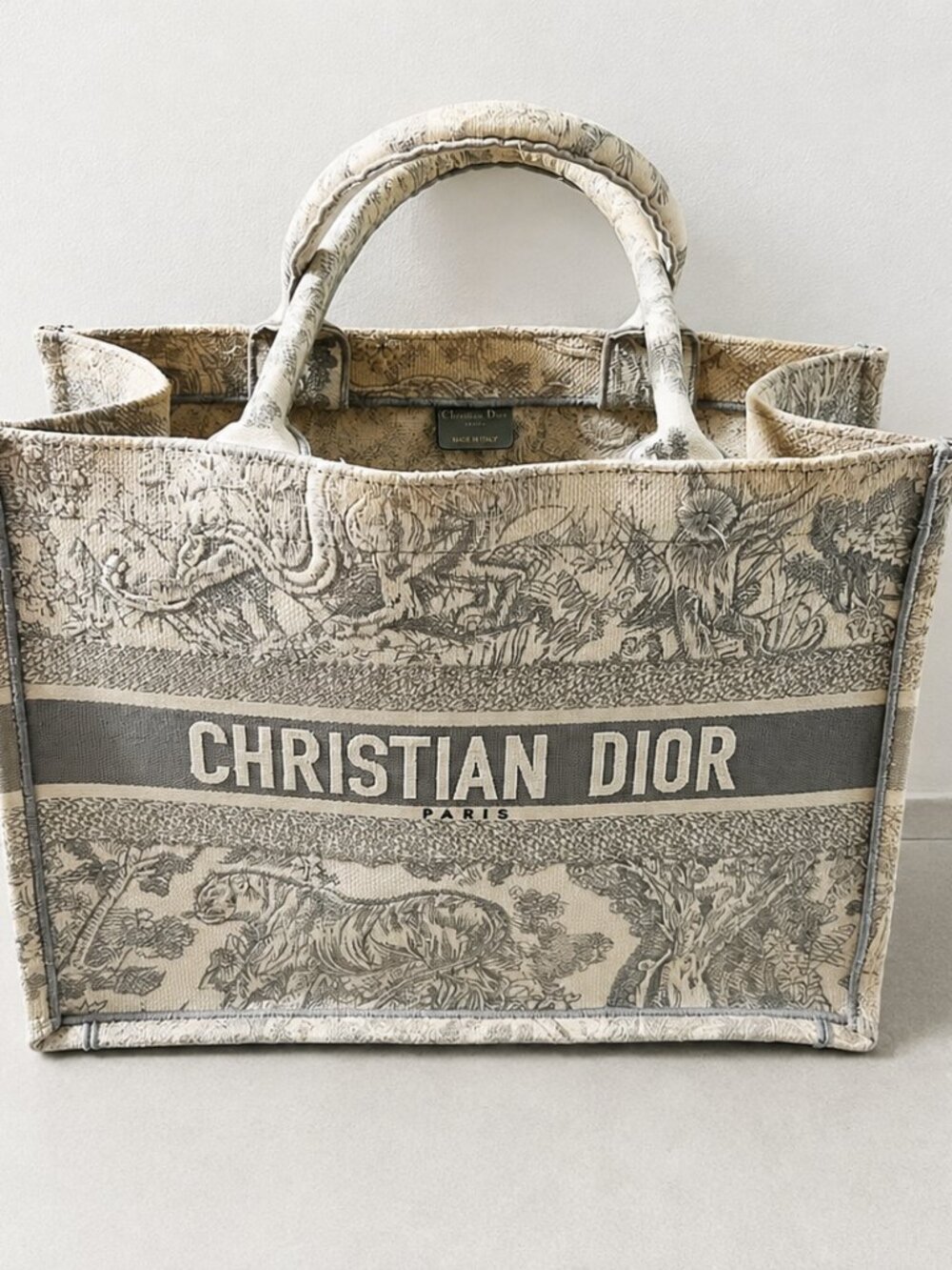 Christian Dior Medium Book Tote – Toile de Jouy